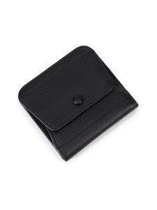 Pomelo Best Women Genuine Leather Small Wallet Rose Pattern Snap Button Coin Pocket
