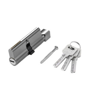 AUK Anti Theft Door Lock Cylinder Aluminum Alloy Single Open Lock Cylinder Bedroom Door Lock Cylinder with 3 Keys and Screw