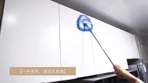 Portable triangle mop Floor rotating mop Absorbent multi-function mop no dead Angle cleaning mop Bathroom Family bedroom Living Room window dedusting ceiling mop Adjustable cleaning tool mop 1.5m / 2m