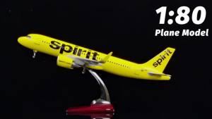 47CM A320 Airbus American Spirit A320 Model Aircraft Kits 1:80 Scale Resin Die-Cast Airplane Souvenir Plane Toy Collection Model