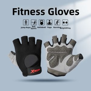 XTEP | Anti-Slip Training Gloves For Men Pull Up Exercises Callus Protection with Wrist Support