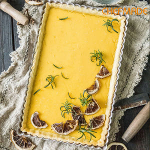 Chefmade 11 Inch Hình Chữ Nhật khuôn bánh tart Với Có Thể Tháo Rời đũng rộng Không Dính Hình Chữ Nhật Quicche Bakeware Khuôn nướng Wk9830