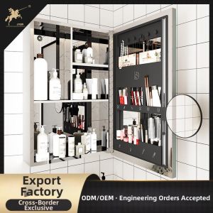 Compact Stainless Steel Bathroom Mirror Cabinet