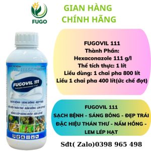 FUGOVIL 111 Thành phần Hexaconazole 111g/l (chai 1 lít)