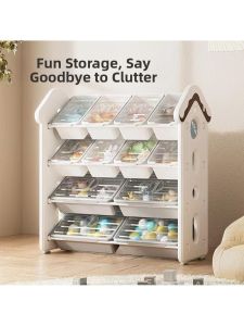 MOLORE | Multi-level Toy Storage Rack With Dust Cover