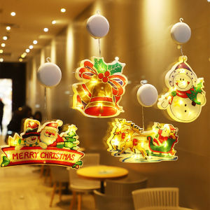 ไฟคริสต์มาส LED พร้อมตะขอ ถ้วยดูด ไฟประดับ ตกแต่ง คริสต์มาส