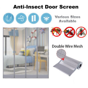 Mosquito Proof Door Curtain With Full Magnetic Stripe Magnetic Suction Gauze Curtain Self Suction Breathable Magnetic Gauze Mesh