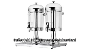 Stainless Steel Beverage Dispenser with Tap Commercial Cold Drink Machine with Stand Beverage for Restaurant Bar Cocktails Water Chilled Refreshments