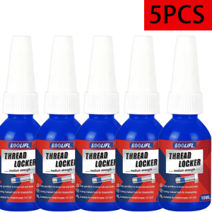 LOOLIFL | Loolifl 1‑6 Bottles Threadlocker 10ml Medium Strength Thread Sealant Anti-Vibration Anti-Loosening Screw Fastening Adhesive for Metal Threads Bolts Nuts Repair