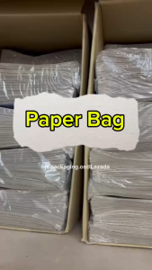 Disposable Craft Paper Bag Brown Food Packaging 5s / 6s - Brown Food Beg Coklat Kertas Bungkus Makanan 50pcs± / 100pcs± Pisang goreng /Ayam Gunting