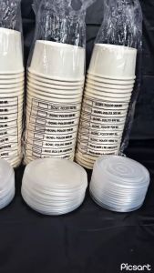 PAPER BOWL/MANGKOK KERTAS/ RICE BOWL/WADAH KERTAS 650ML720ML800ML ISI 25 PCS DAN 17 OZ ISI 50 PCS TIDAK TERMASUK TUTUP TERMURAH