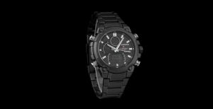 Naviforce | NAVIFORCE Mens Watch Quartz LCD Digital Dual Display Chronograph Alarm Clock Luxury Military Style Wristwatch Gifts Box for Man