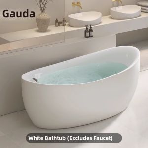 Nordic Style Independent Industrial Gray Insulated Bathtub