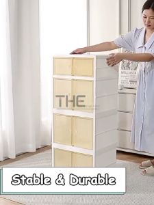 THE L44/87cm (3/6/9 Layers) Single/Double Rows Foldable Plastic Shoe Storage Cabinet Box Rack