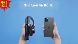 Gimbal điện thoại chính hãng R15 Gimbal chống rung cho điện thoại Tay cầm gimbal mini giá rẻ hỗ trợ quay phim chụp ảnh chuyên nghiêp xoay 360 độ có remote kết nối bluetooth