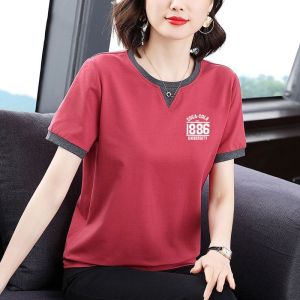QIAOXIZI | Summer Loose Slimming Womens Short Sleeve T-shirt