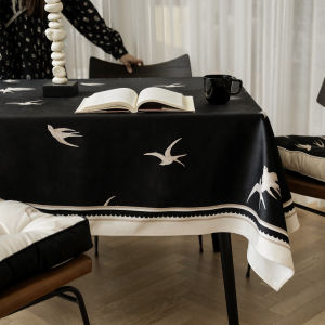 Yan Nankui Retro Tablecloth Luxury Waterproof Oil-resistant Easy-to-clean Home Decor Table Mat Protective Cloth for Dining Table