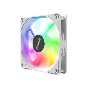 Quạt Khung Máy 12CM Được Chiếu Sáng Bên Trong Máy Tính Để Bàn Cực Kỳ Yên Tĩnh Quạt Làm Mát LED RGB Trắng Đầy Màu Sắc Quạt 7 Cánh 12V Cực Kỳ Yên Tĩnh