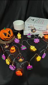 Đèn Dây Hình Bộ Xương Halloween Chạy Bằng pin/USB Đèn Treo Chủ Đề Kinh Dị Trang Trí Nhà Cửa Trong Nhà Đèn LED Trang Trí Kiểu Đèn Tiên