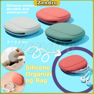 ZEO Portable Cellphone Earphone Cable Storage Bag Silicone Organizing Bag