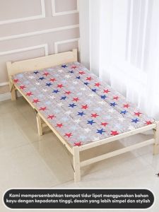 （Dapat Dilipat）Dipan Tempat Tidur Tempat Tidur Lipat Kayu Ranjang Kayu Divan Kayu