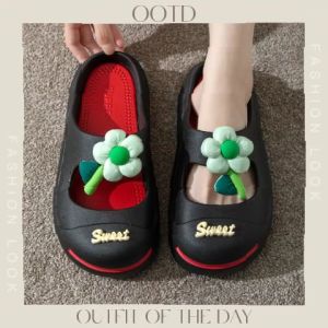 LHMonday แนะนำเลย👑 รองเท้าแฟชั่น, รองเท้าแตะลําลอง พื้นนิ่ม, แต่งดอกไม้ข้างหน้า แฟชั่นมากแรง, สําหรับสตรี สูงๆ สำหรับผู้ที่กำลังค้นหารองเท้าสุดเก๋บอกเลย👑