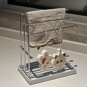 Water Draining and Storage Rack for Kitchen and Bathroom