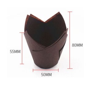 [ 50 PCS ] MUFFIN TULIP CUPCAKE uk 8 x 5 cm ~ FOOD GRADE