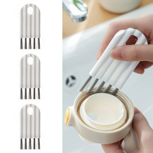 Pointing Decontamination Brush Cup Cover Groove Gap Brush Bendable Groove Gap Brush Multifunctional Flexible Gap Brush Soft Bristles Cleaning Brush
