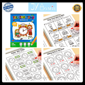Clock Book Time Book Children Book Time Workbook Clock Book Children Book Clock Book Buku Tulis Buku Latihan Masa Buku Kanak