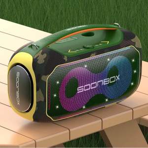 SY Soonbox 6300max ลำโพงบลูทูธ 200วัตต์ พร้อมไมค์ลอย2อัน ลำโพง6 ดอก ปรับเบสได้ 3โหมด ร