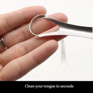 DuduMart Stainless Steel U-Shaped Cleaning Tongue Moss Scraper Oral Care