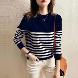 Round Neck Cashmere Loose Drop Shoulder Knit Top