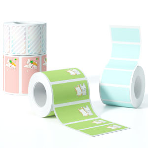 DTPrinter | Giấy Nhãn In Chống Nước Có Keo Chịu Nhiệt Series Hoạ Tiết Macaron Màu Sắc