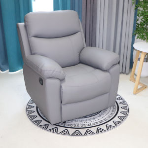 Luxury Space Sofa Seat Single Person Rocker Lazy Chair Multi-Function Fabric Electric Massage Living Room Genuine Leather Chair