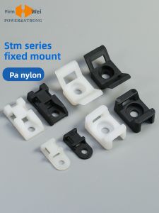 POWER&STRONG | Nylon Saddle Tie Wrap Mount with Suction Cup and Cable Ties 100 Pack