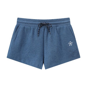 JNXS | Cotton Colored Yarn Floral Slim Fit Shorts
