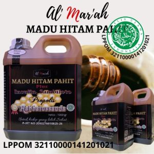 Madu Hitam Pahit insulin sambiloto plus Habbatussauda Isi 1kg