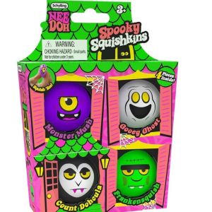Schylling | Halloween Ghost Squishy Toy Gift Box Spooky Monster Stress Balls Sensory Fidget Squeeze Toys Party Holiday Gifts