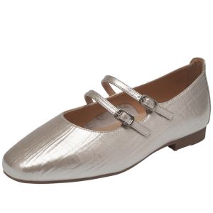 Agsdon | French Summer Mary Jane Flat Shoes Small Leather