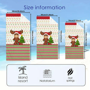 BILIBILI | christmas reindeer tree Beach Towels Ultra Lightweight Quick Drying Super Absorbent Summer Essential Fast-Drying Towel for Beach