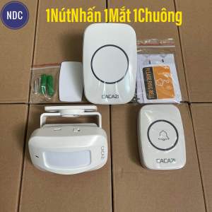 [HCM]Chuông Báo Khách M10 (LOẠI 1) Kết Hợp Báo Trộm Không Dây 52 Kiểu Chuông