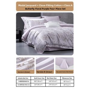 Mercury | Luxurious Hotel Style Modal Jacquard Bedding Set