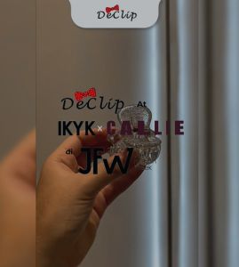 Jedai Haircules Declip Original Gigi 3 ukuran 5cm Warna Stone Grey