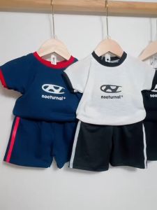 Cute Baju Bayi Shirts Kids Boys Girls Clothing Cartoon Cotton Short Sleeve T Shirt+Shorts Suit 2pcs/Set 7-18KG