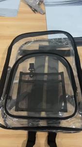 Backpack Waterproof Transparent School Bag Girl Large Capacity Backpack Solid Clear Backpack Men Fashion Transparent Plastic Bag