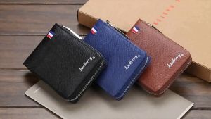 🔥ส่งไวจากไทย🔥P280 Baellerry ใหม่ กระเป๋าสตางค์หนัง มีซิป ขนาดเล็ก อเนกประสงค์ ใส่เหรียญได้ แฟชั่นสําหรับผู้ชาย กระเป๋าใส่บัตร Card holder ที่ใส่บัตรวินเทจ