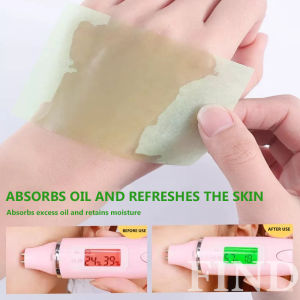 FIND 100pcs Oil Paper For Face Oil Control Film Paper Powder Natural Green Tea Oil Blotting Tissues Premium Face Oil Blotting Paper Oil Absorbing Paper