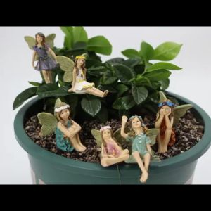 Mini Gnomes Figurines Miniature Garden Courtyard Fairy Resin Miniature landscape Flower For Pot Plants