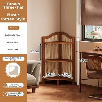 YONGJUE | Living Room Corner Triangular Bookcase Storage Shelf